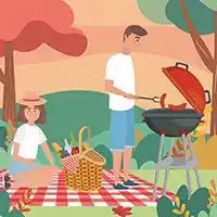 Grill-Picknick: Verborgene Objekte